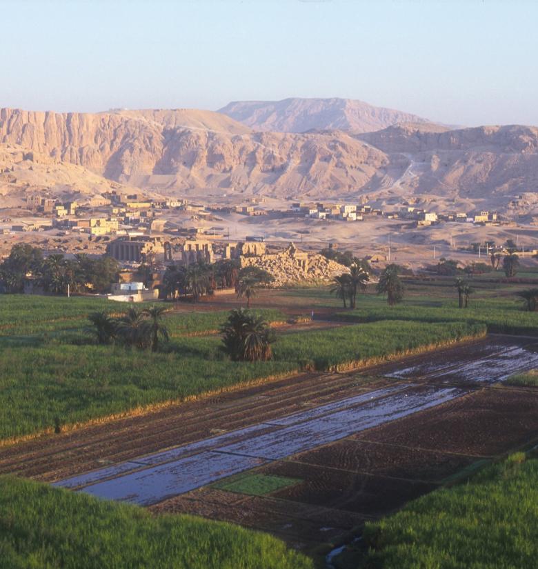 Aerial view of the West Bank.