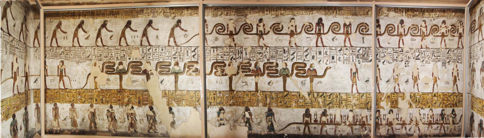 Pillared Hall F: left wall