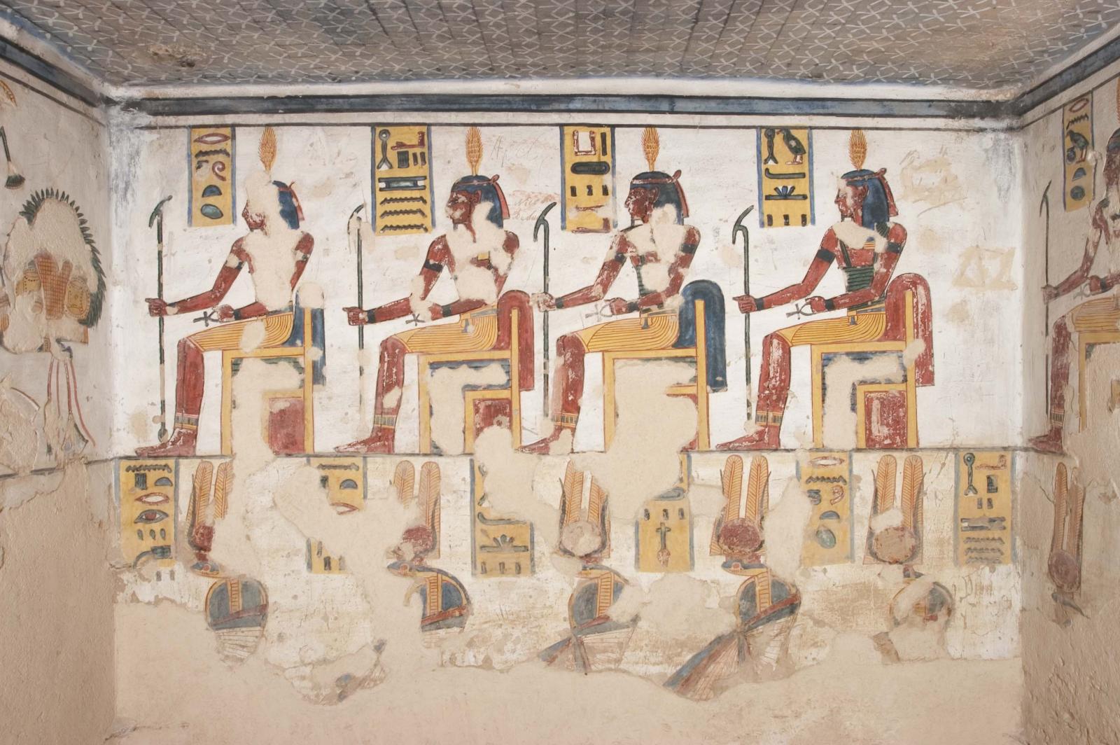 KV 11: Side Chamber Ca: left wall, upper section