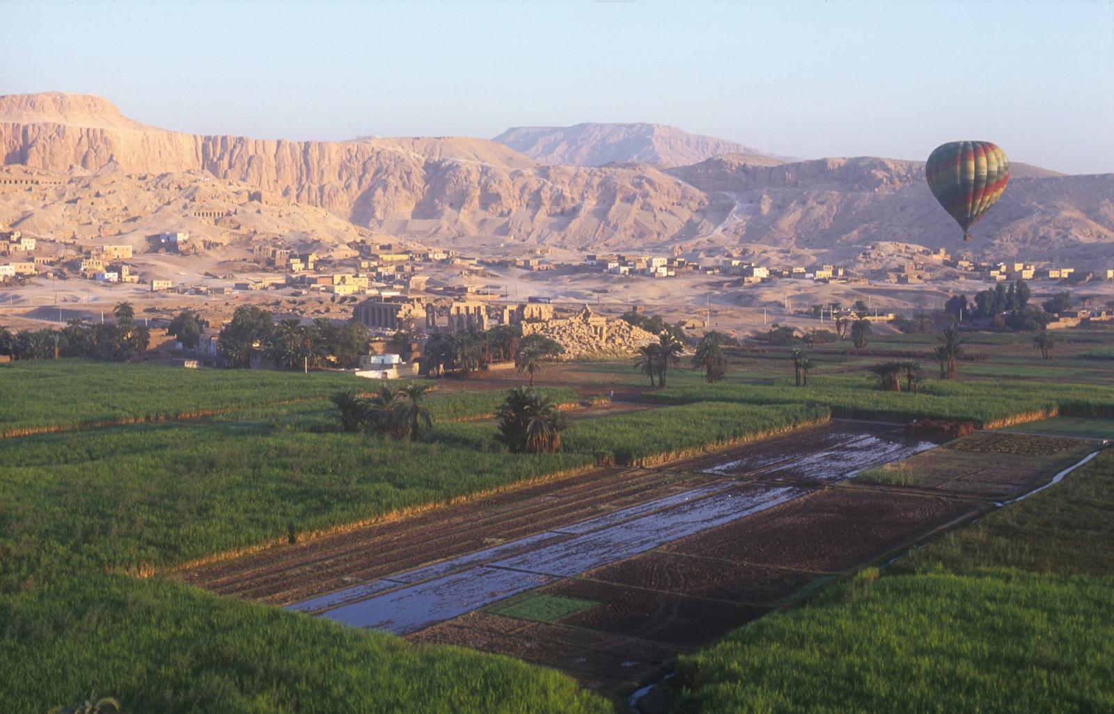 Aerial view of the West Bank.