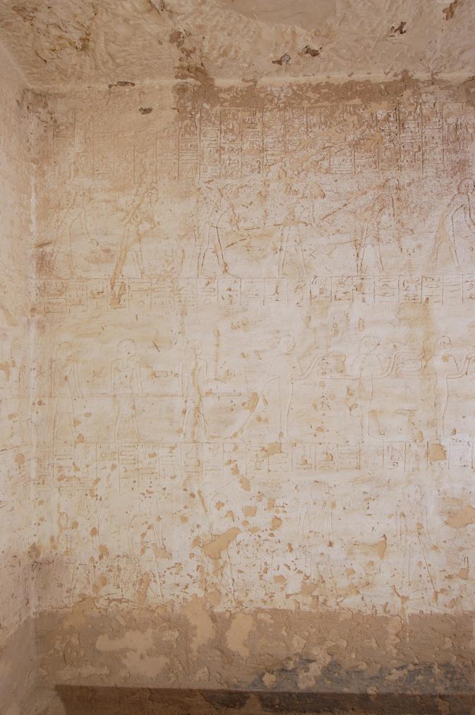 Left wall, left section.