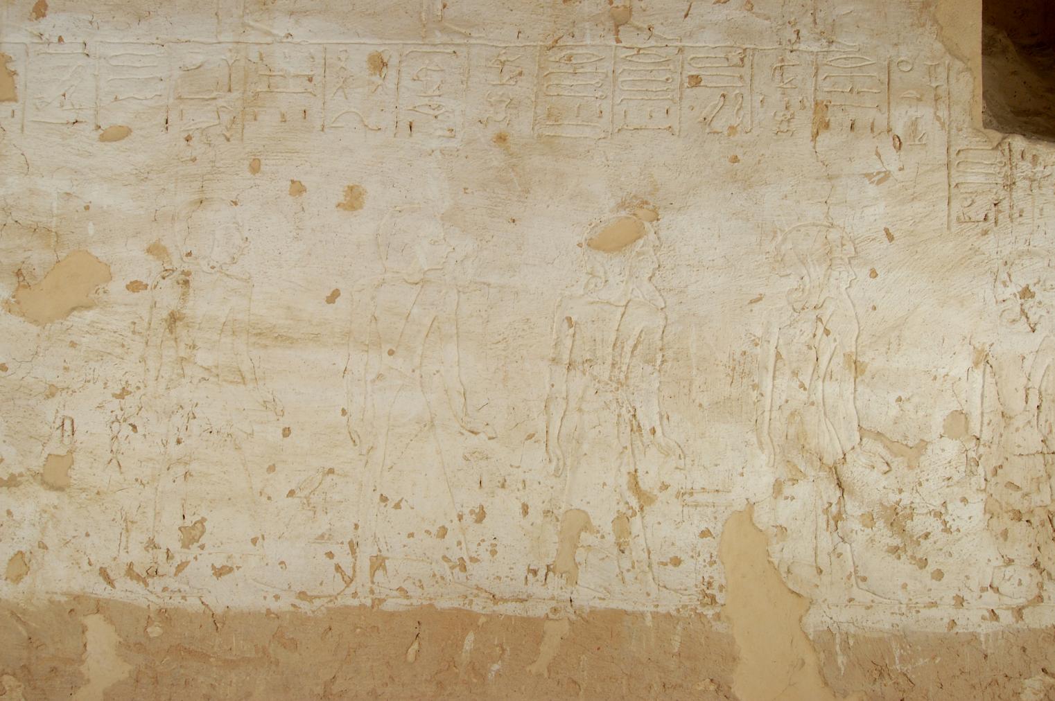 Left wall, middle section.