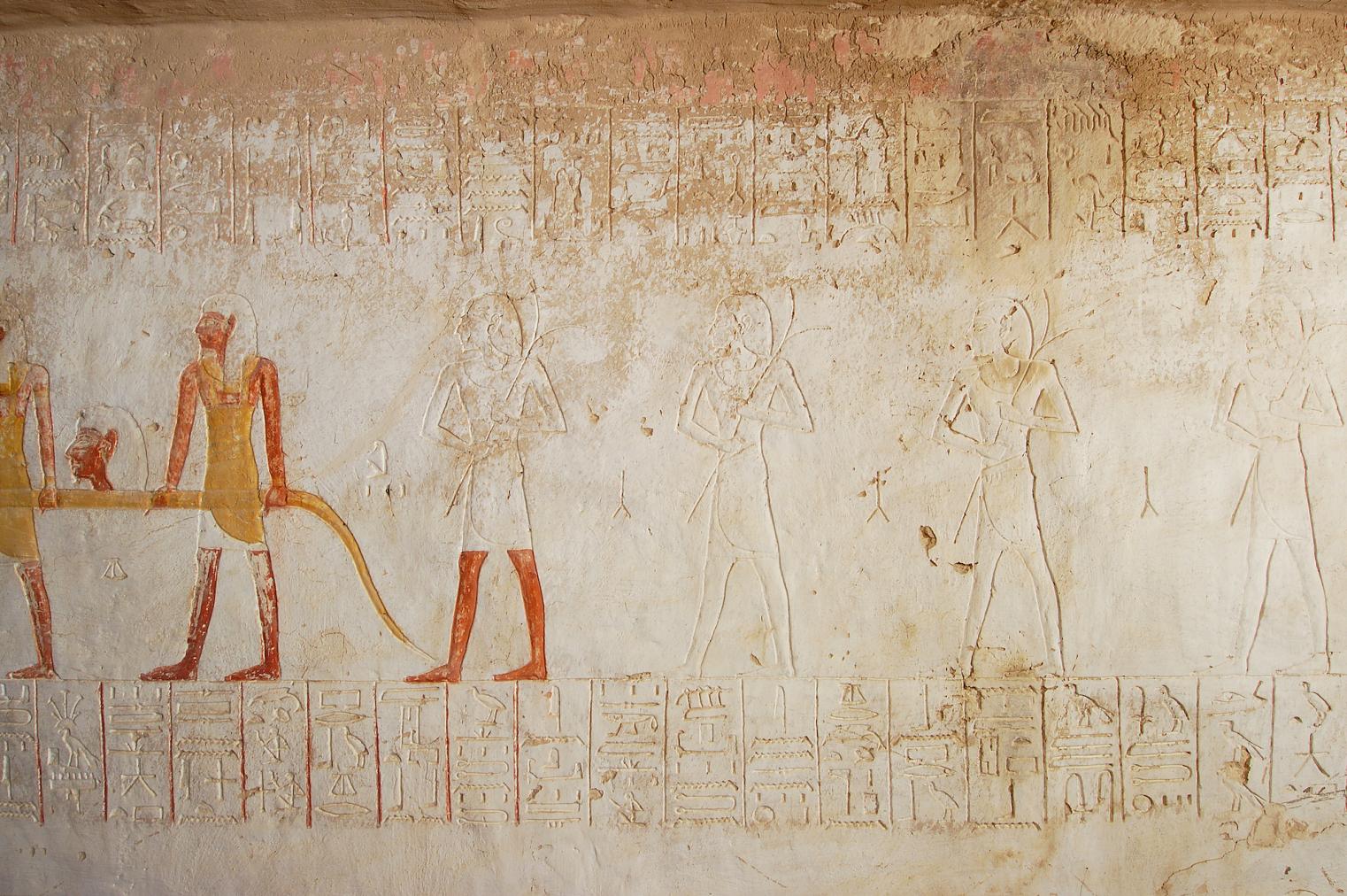 Right wall, middle section, upper register.