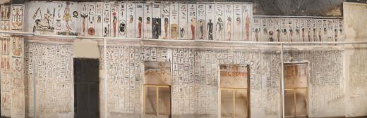 KV 11: Corridor C: right wall