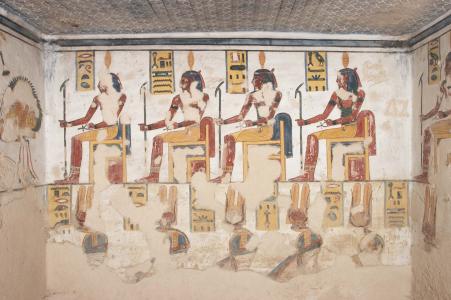 KV 11: Side Chamber Ca: left wall, upper section