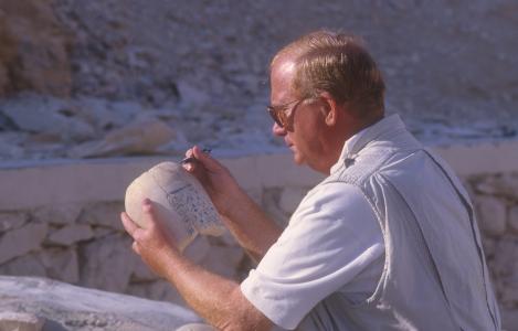 Fragment of a canopic jar belonging to Suti (also called Mery-Amen), a son of Rameses II.