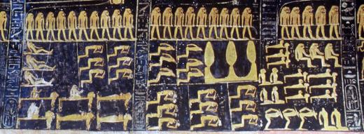 Book of the Night, hours 1-6; names and epithets of Rameses VI.