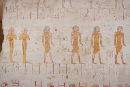 Left wall, middle section, middle register.