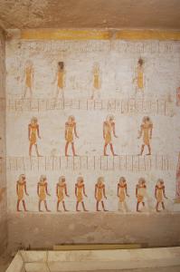 Left wall, right section.