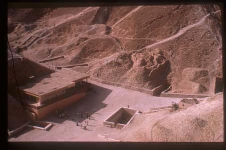 Old rest house, KV 18, KV 17, KV 16, KV 55, KV 62, KV 9, KV 10 and KV 11.